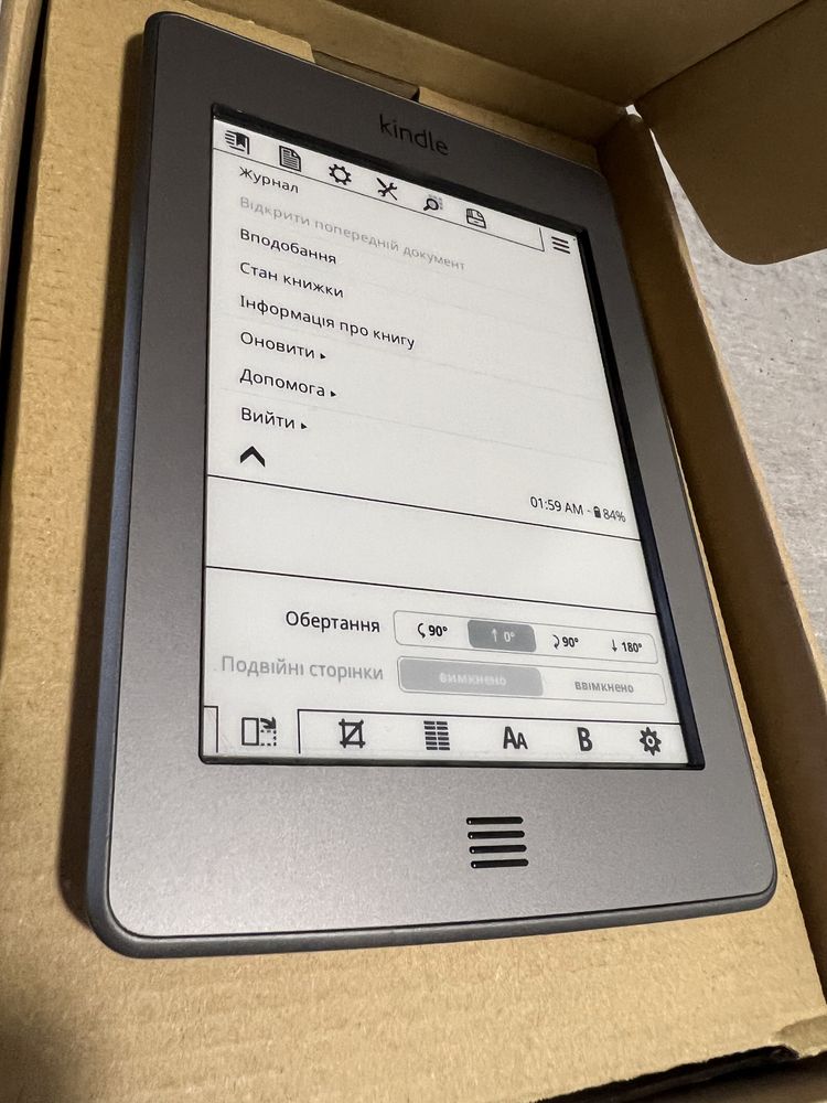 Kindle Touch. Refurbished. Як новий. Сенсорний. Українська.Усі формати