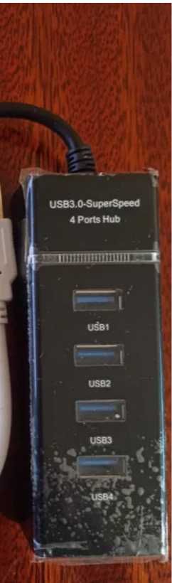 USB 3.0  адаптер-розширювач  для настільного ПК, ноутбука (1 на 4)