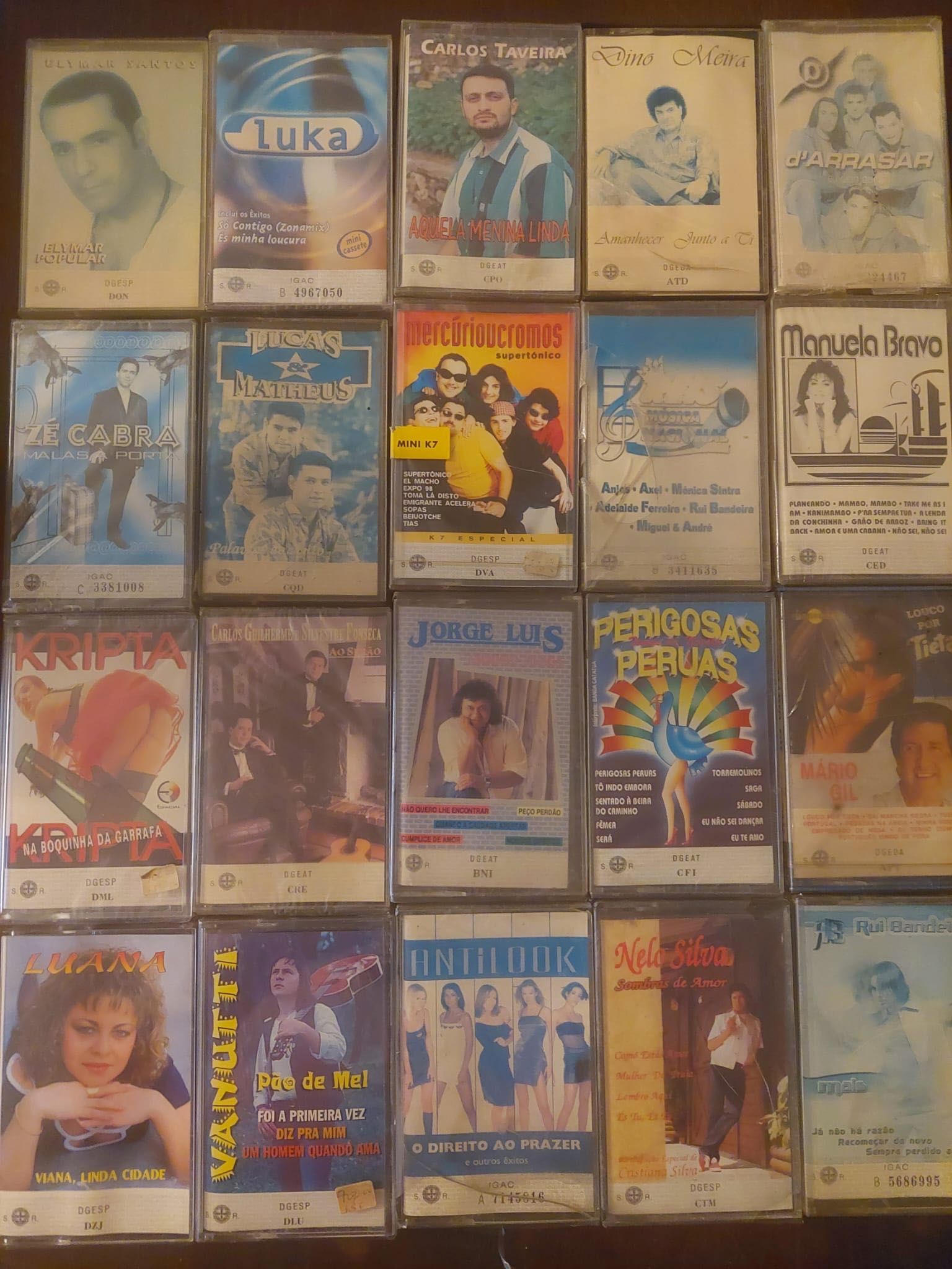 K7s Cassetes Música Popular Portuguesa coleccao