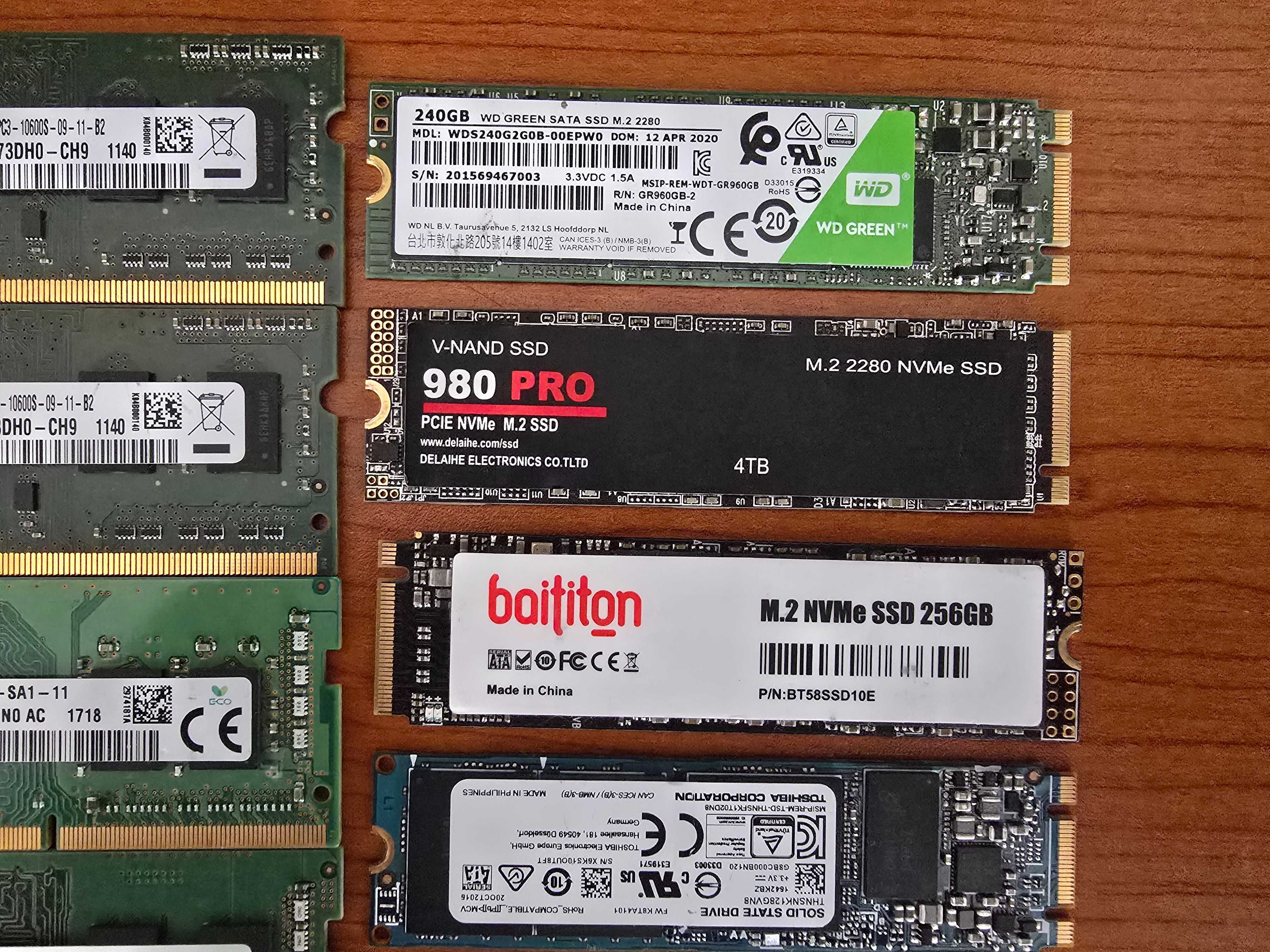 Pamięć RAM/dd4ddr3/ddr2.ssd 4tb.m2