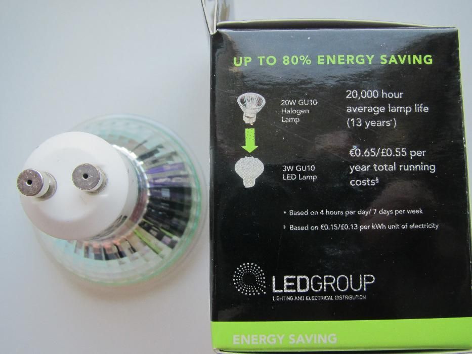 Энергосберегающие светодиодные лампочки Robus с цоколем GU10