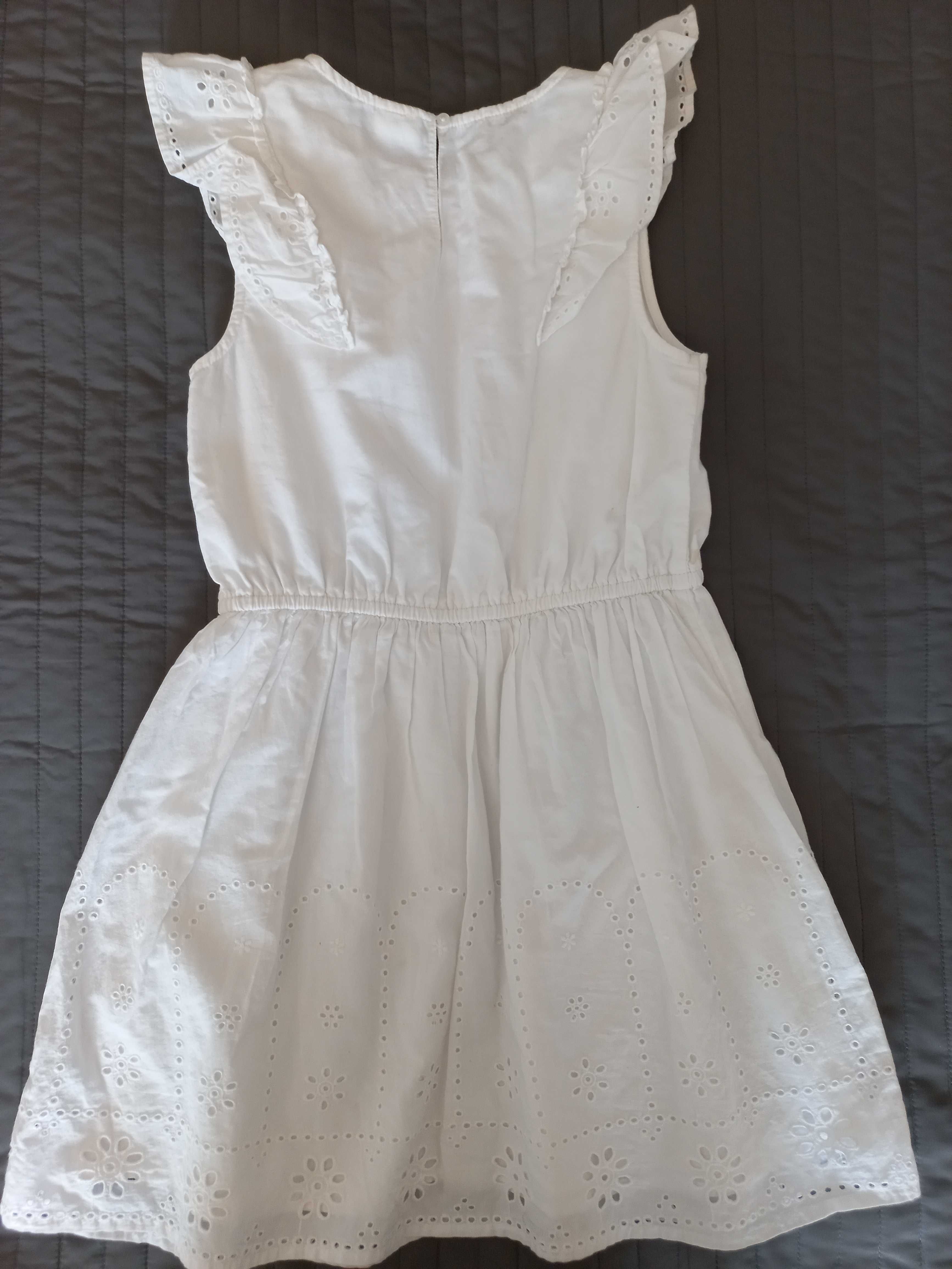 Biała sukienka z haftem F&F 10-11 lat