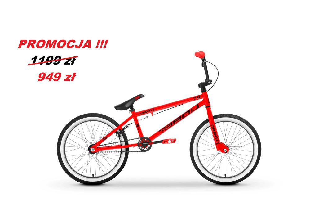 Rower BMX Tabou gravity 2.0 rama 10" kolo 20 " czerwony