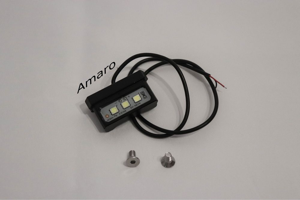 Suporte com Luz Led para Matricula de Moto Universal| NOVO