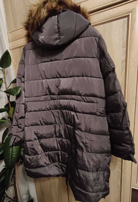 Płaszcz damski zimowy CARRY rozmiar XXL/44 fioletowy