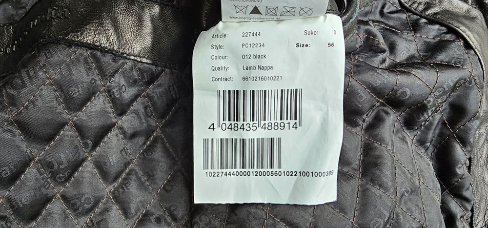 Pierre Cardin męska kurtka skórzana rozmiar 56 stan bardzo dobry