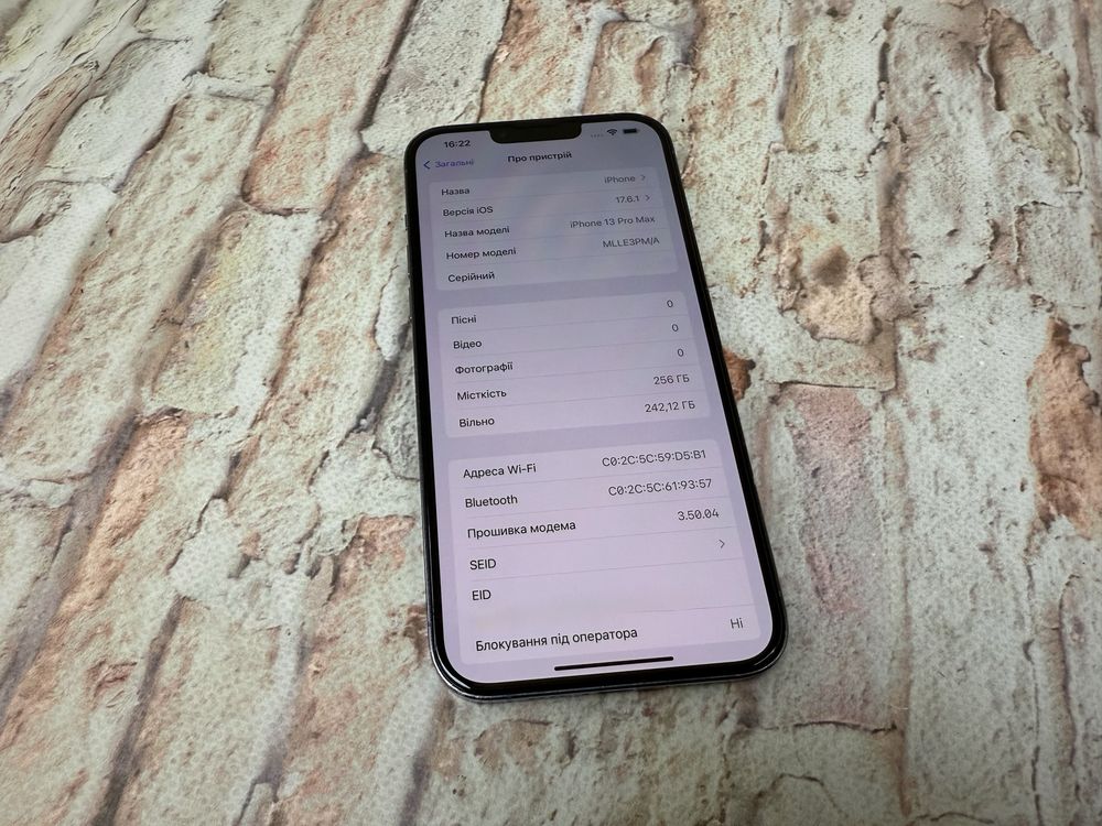 Iphone 13 Pro Max 256gb neverlock Sierra Blue 600$