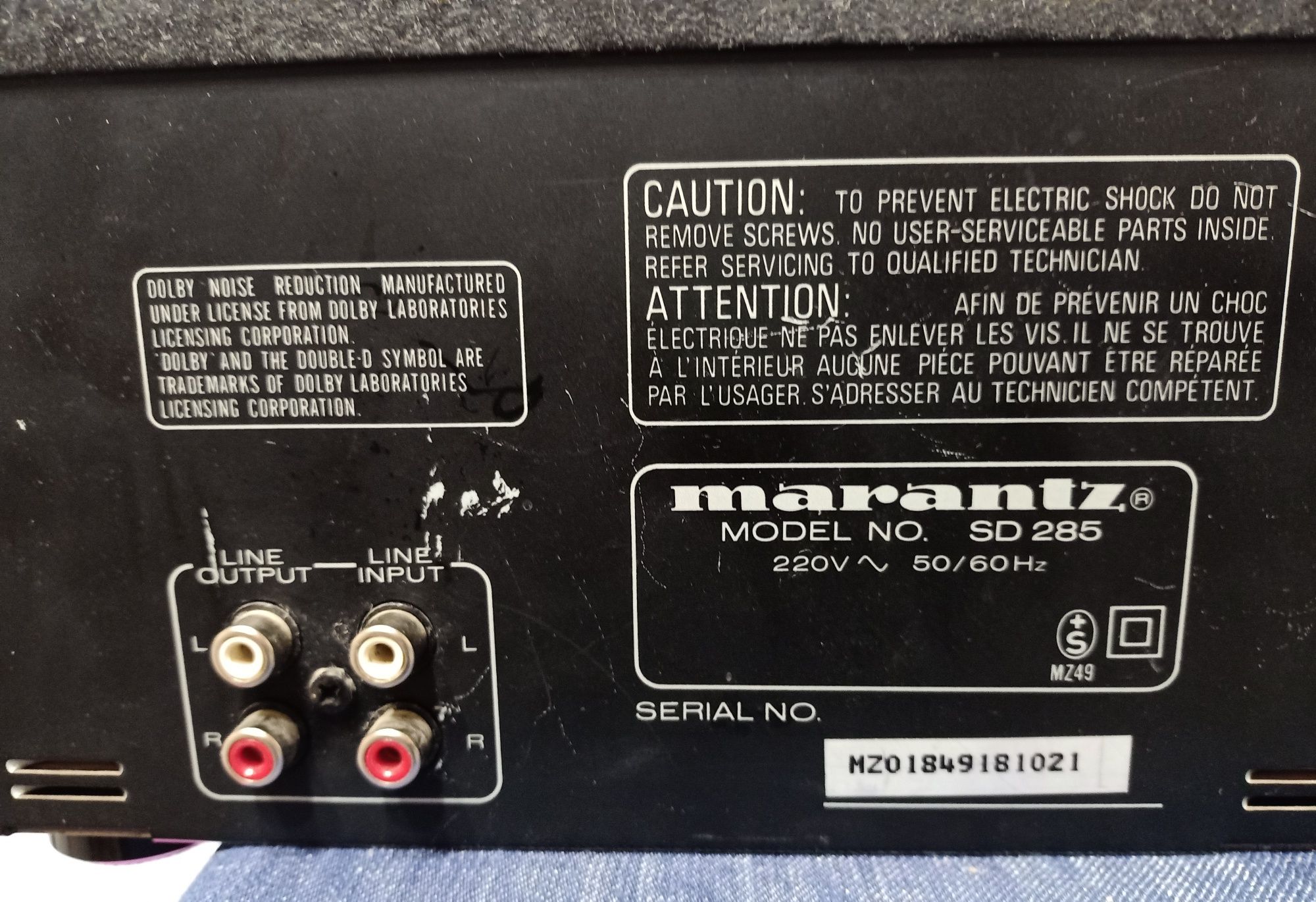 Кассетная дека MARANTZ SD 285 onkyo teac denon