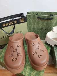 Gucci мюли сабо гуччи резиновые шлепки на платформе 39