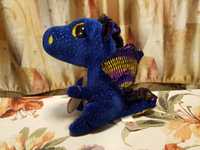 TY Beanie Boos дракон синий SAFFIRE, динозавр бархатный Оригинал 15 см
