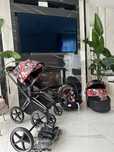 Wózek Cybex  Priam Rose Gold Spring Blossom Dark mega zestaw