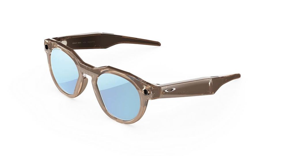 Smart okulary Oakley Meta HSTN Brown Smoke Prize Deep Water Polarized