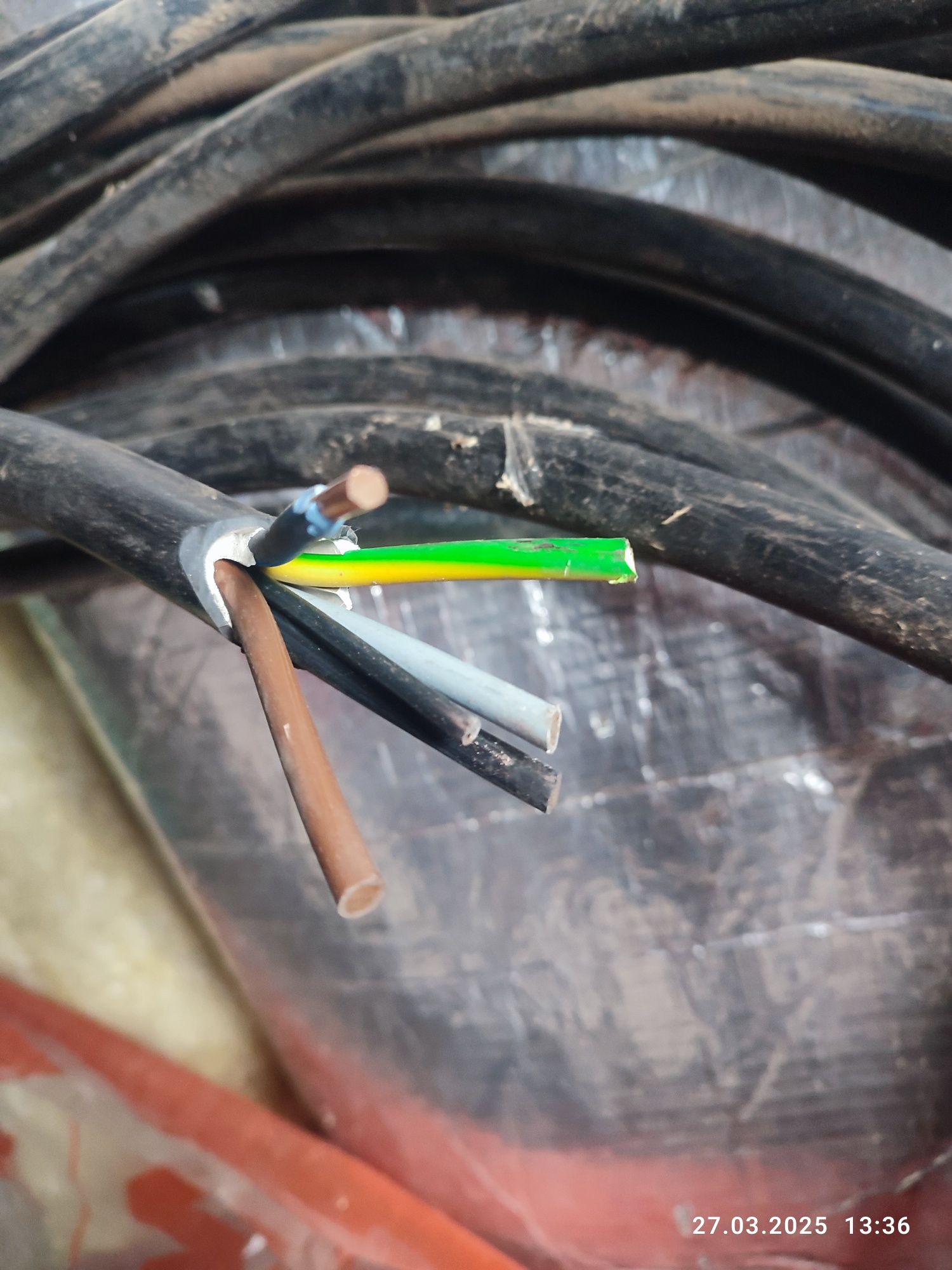 Kabel przewód miedziany 5×16