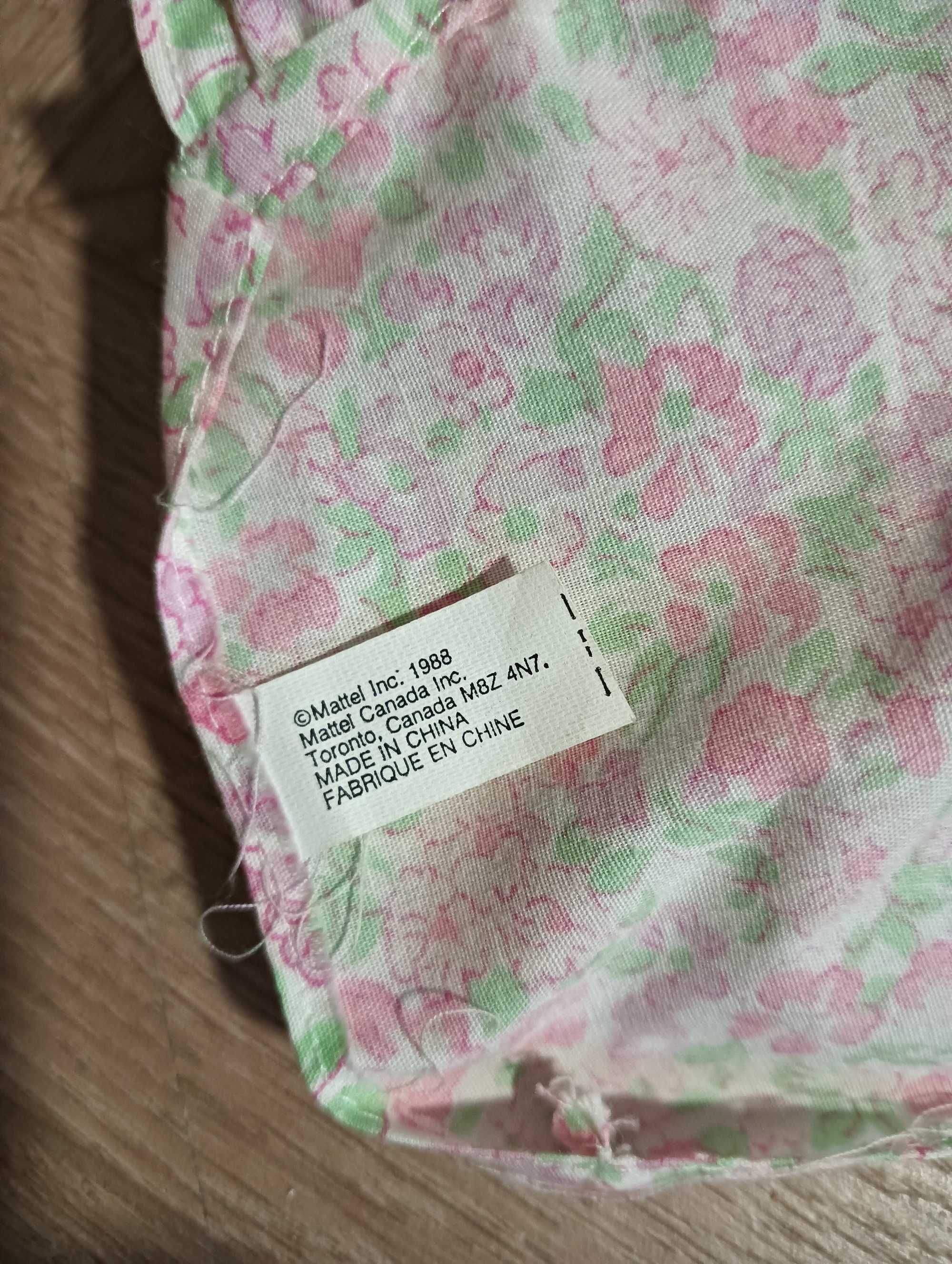 Zestaw poduszek pościeli dla lalki Barbie Mattel 1988 - 1992