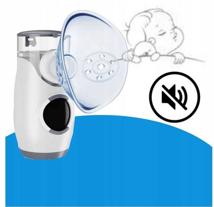 Inhalator Nebulizator Siateczkowy Cichy (35 DB)dla dzieci i dorosłych