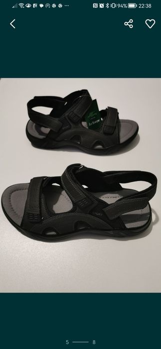 Sandały Męskie Lascape 2 W 1 z Odpinanym Paskiem z Tyłu Lekkie Wygodne