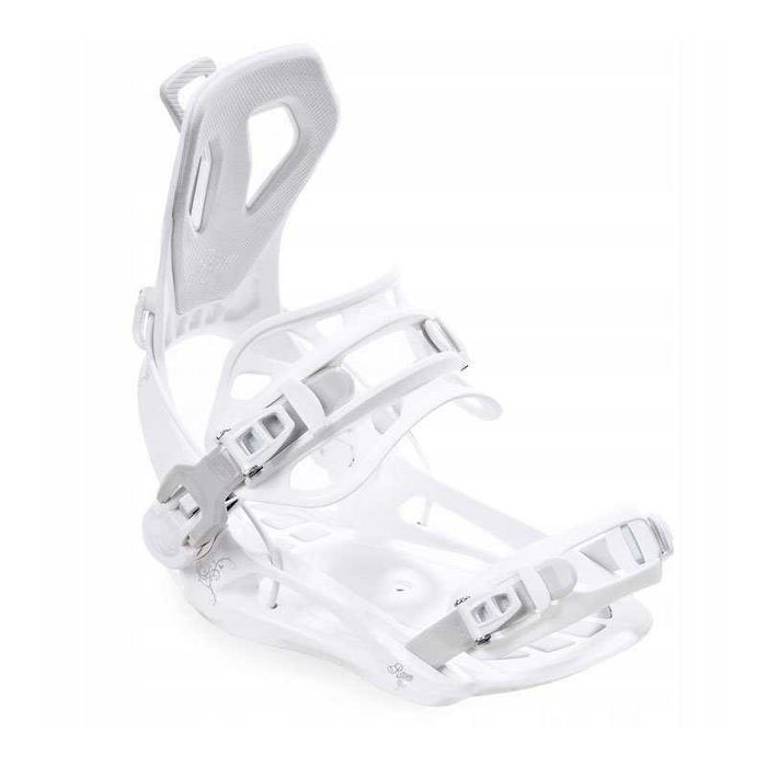 Szybkie wiązania snowboardowe Raven FT360 White, roz. M (39-42)