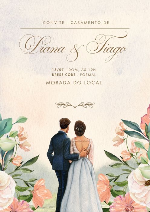 Convites de casamento, anivérsario, batizado, etc