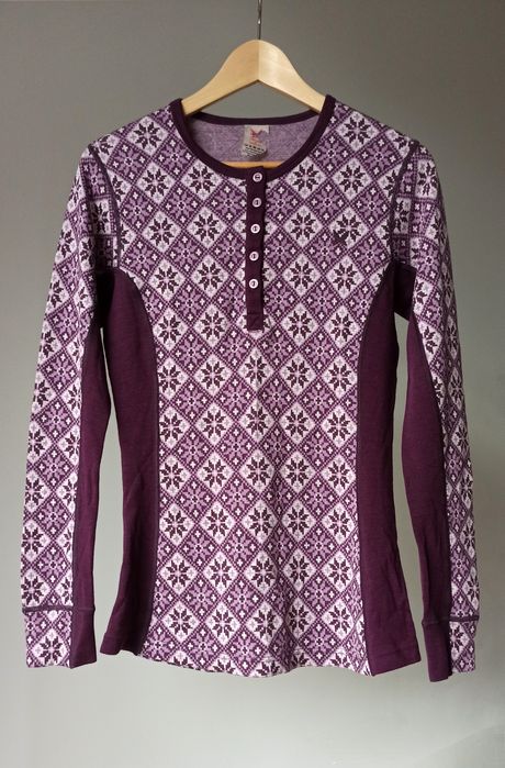 Kari Traa wełniana koszulka termoaktywna bluzka termiczna merino