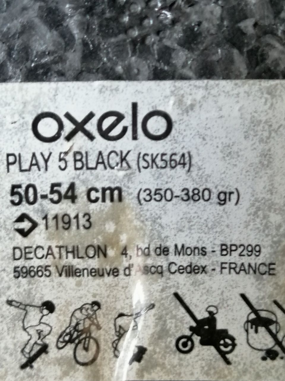 Capacete OXELO Play 5 Black