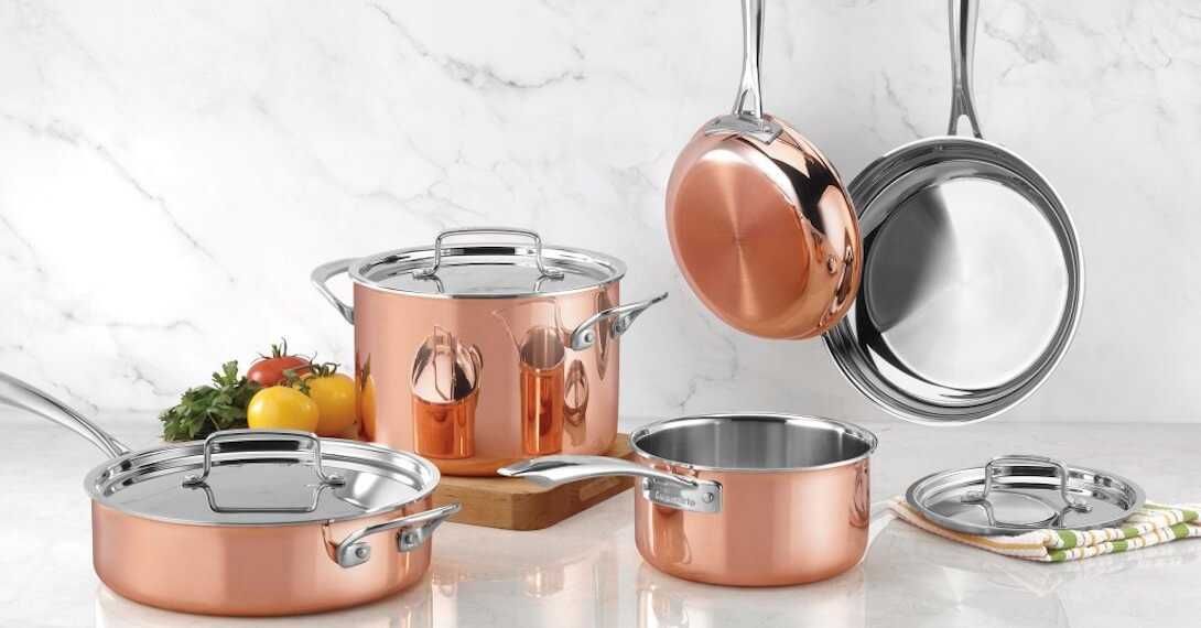 Набір посуди Cuisinart copper tri-ply collection