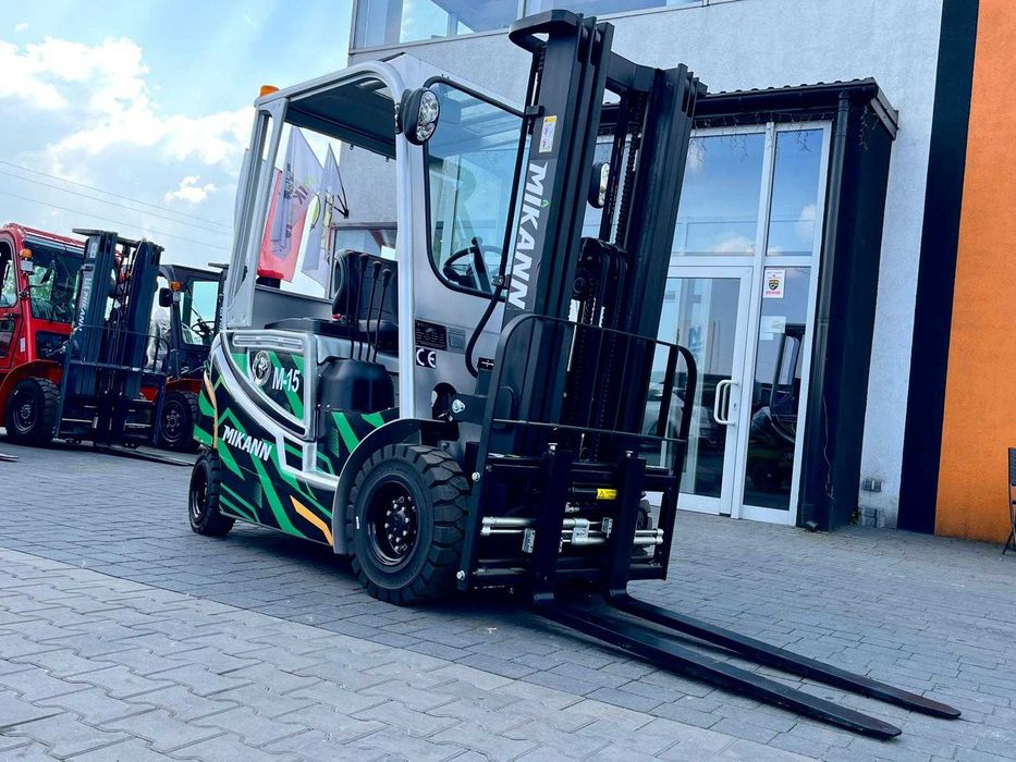 Wózek Widłowy Elektryczny 1,5T MIKANN, Maszt 4.5m,Triplex, Japan Trak