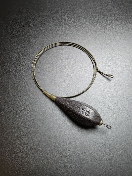 Leadcore karpiowy z ciężarkiem centrycznym 110 g do rzutu
