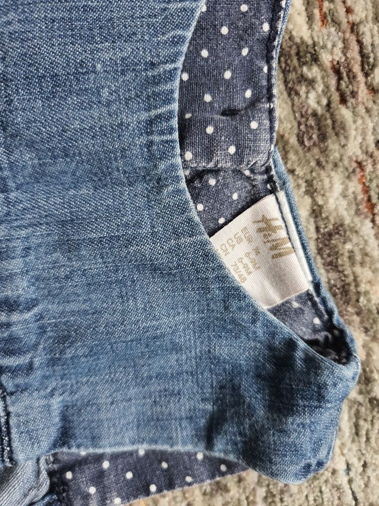 Sukienka jeansowa bezrękawnik H&M 74 cm 6-9 miesięcy