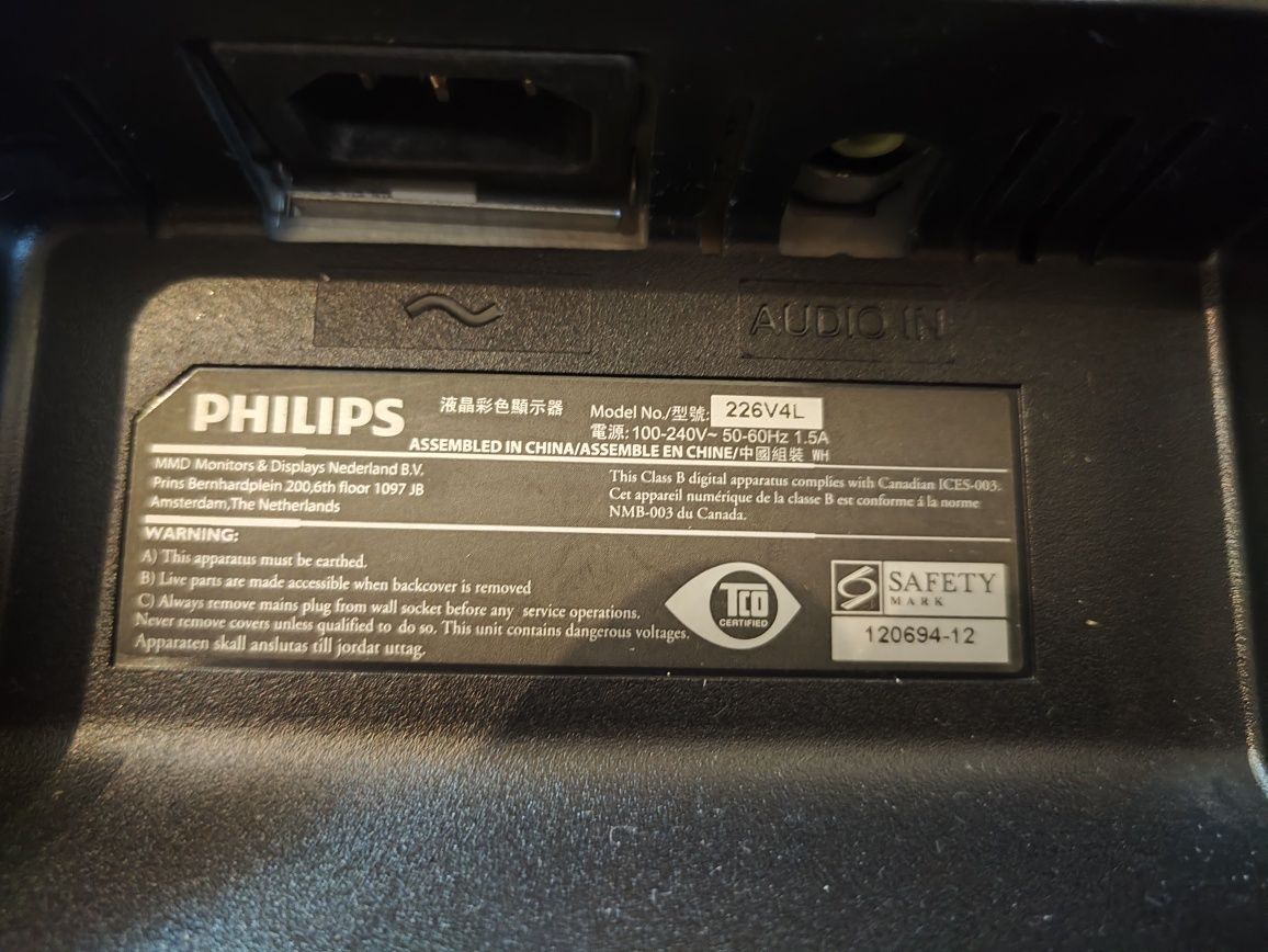 Monitora Philips 21,5 cala 226V4L stan bdb