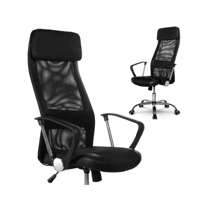 KRZESŁO OBROTOWE Biurowe Profilowane Wysokie Ergonomiczne