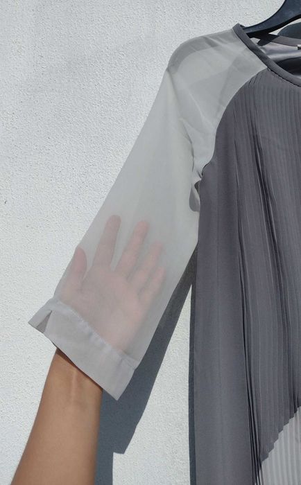 Стильное серое платье плиссе Rosemunde Copenhagen XS S