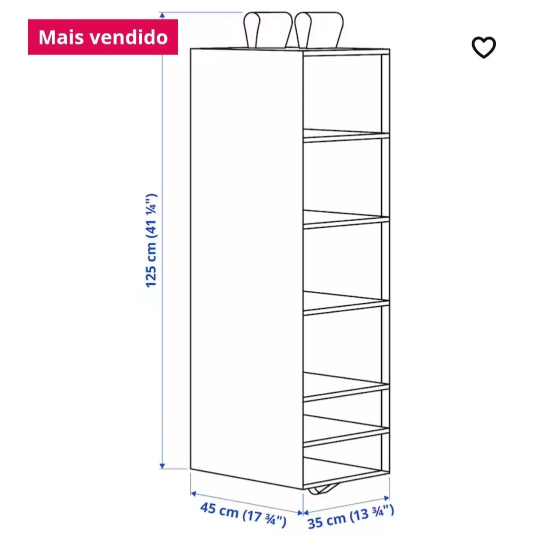 Arrumação armário SKUBB IKEA