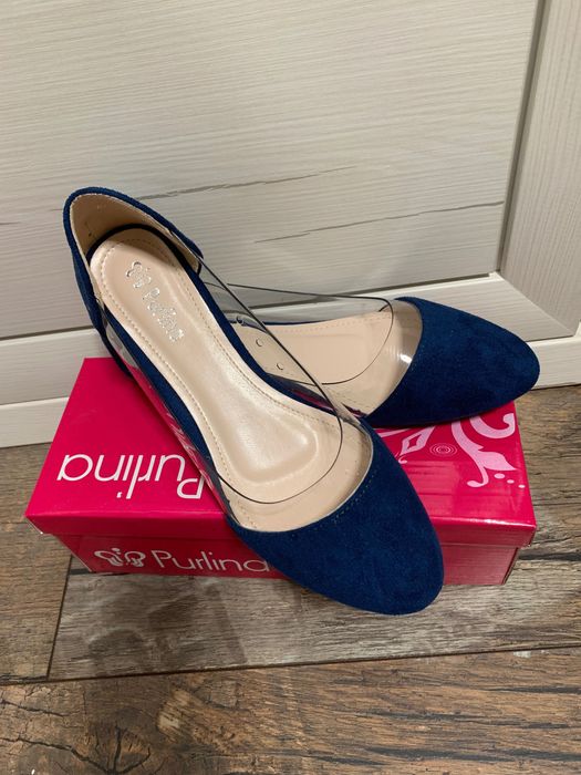 Туфли балетки на низкой подошве