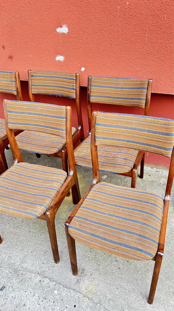 6 krzesel Aster prl tapicerowane
