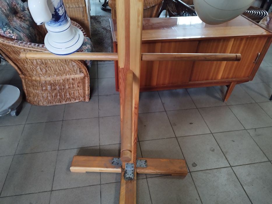 stojak wieszak drewniany duży 225 cm