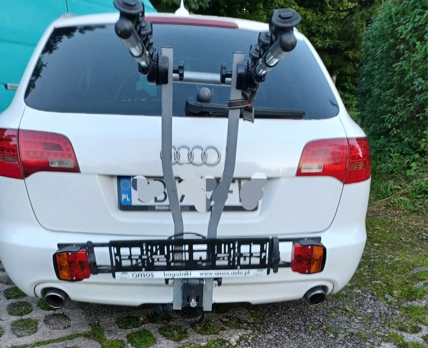 Bagażnik uniwersalny na 3 rowery na hak skladany uchylany made in ital