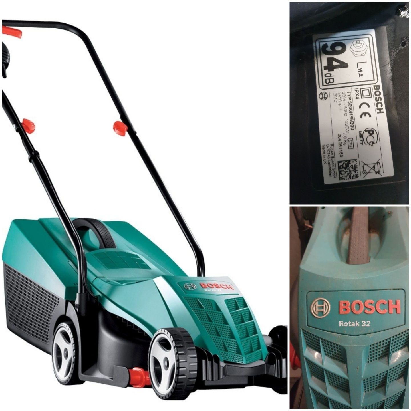 Заапчасти для газонокосилки Bosch rotak3232