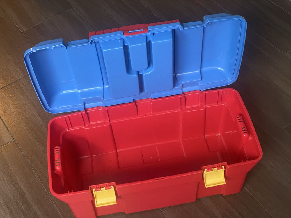 Pudełko na zabawki box organizer skrzynia plastikowa sorter
