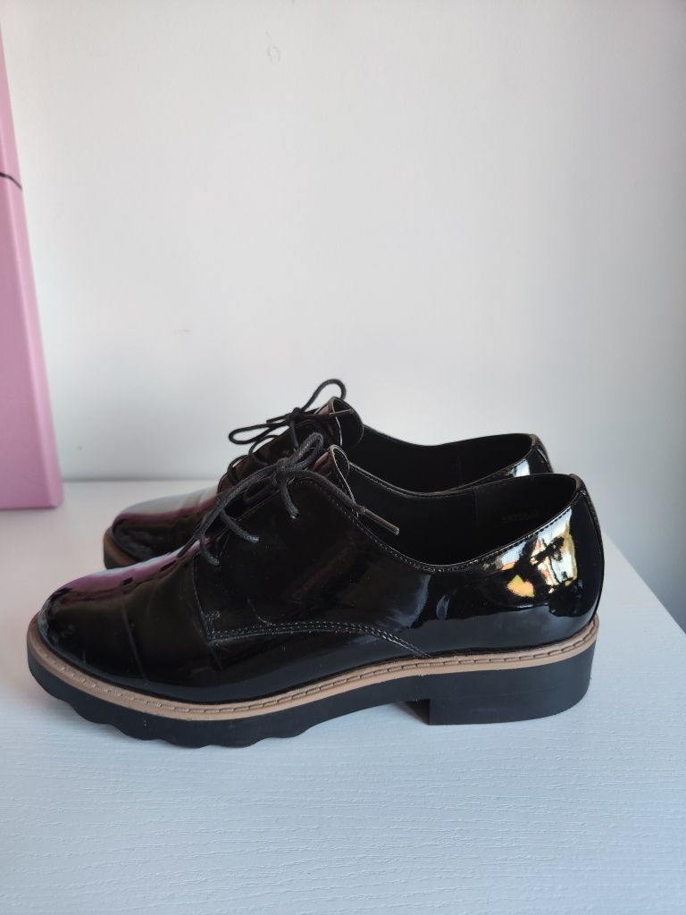 Buty oksfordki czarne new look