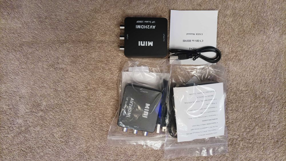 Переходник RCA в HDMI и HDMI в RCA указывайте какой нужен.