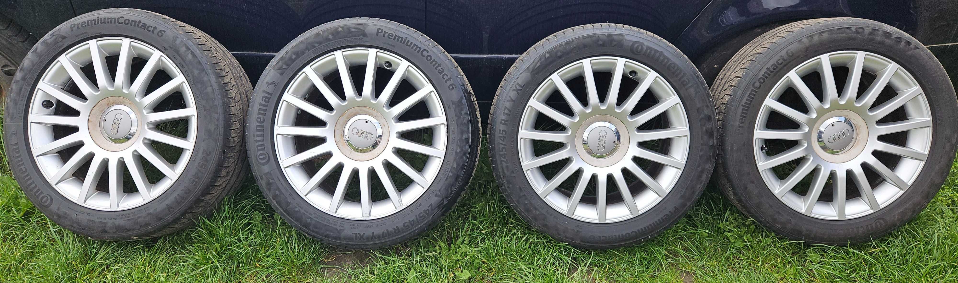 Koła Alufelgi z Oponami  5x112 Audi A3 A4 A6 A8 245/45r17 8j et 48