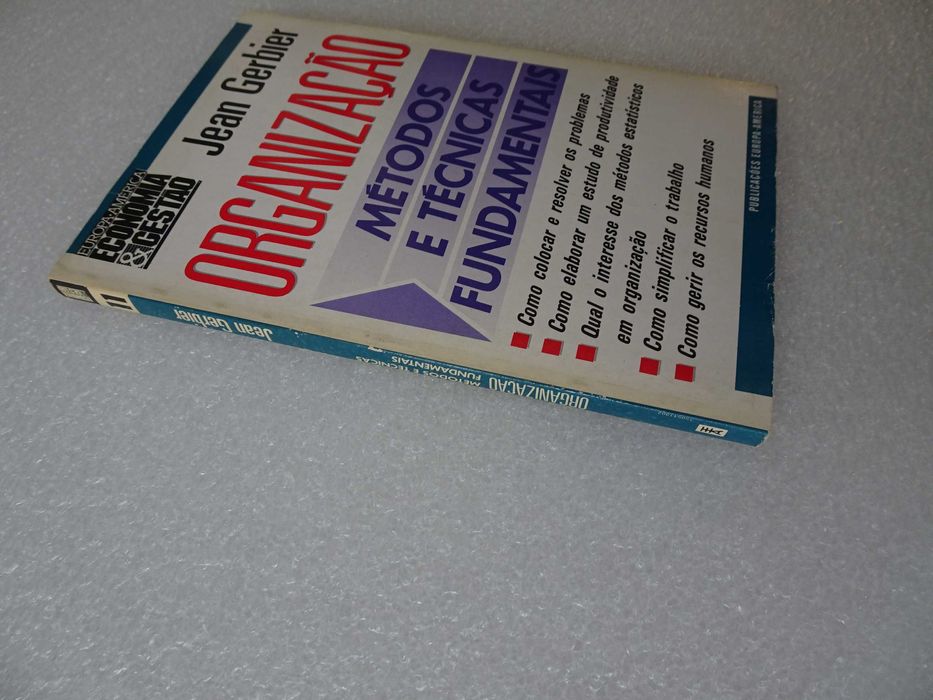 Livro - Jean Gerbier - Organização Métodos e Técnicas Fundamentais