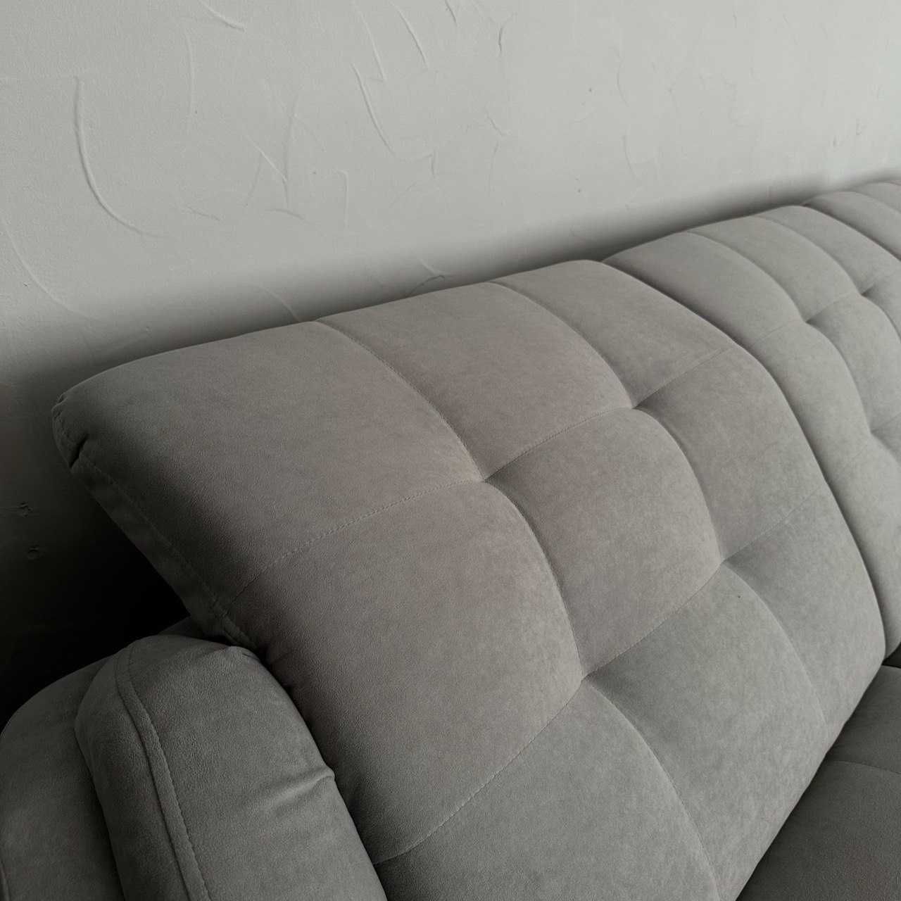 Великий кутовий новий диван в тканині