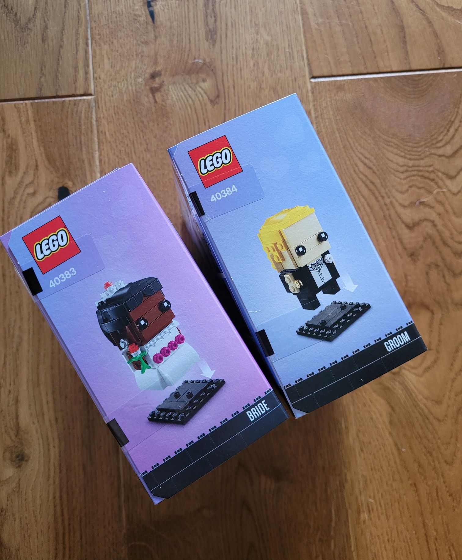 Lego BrickHeadz Groom Pan Młody 40384 Bride Panna młoda 40383 para