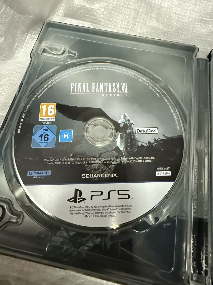 PlayStation Ps 5 Final Fantasy VII  Rebirth! SteelBook!