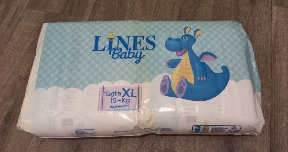 Підгузки Lines baby,Італія 15+