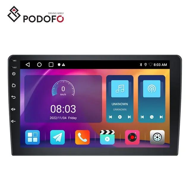 Rádio 2din 2/32GB android auto e carplay 10" GPS Wi-Fi rds Hi-Fi NOVO