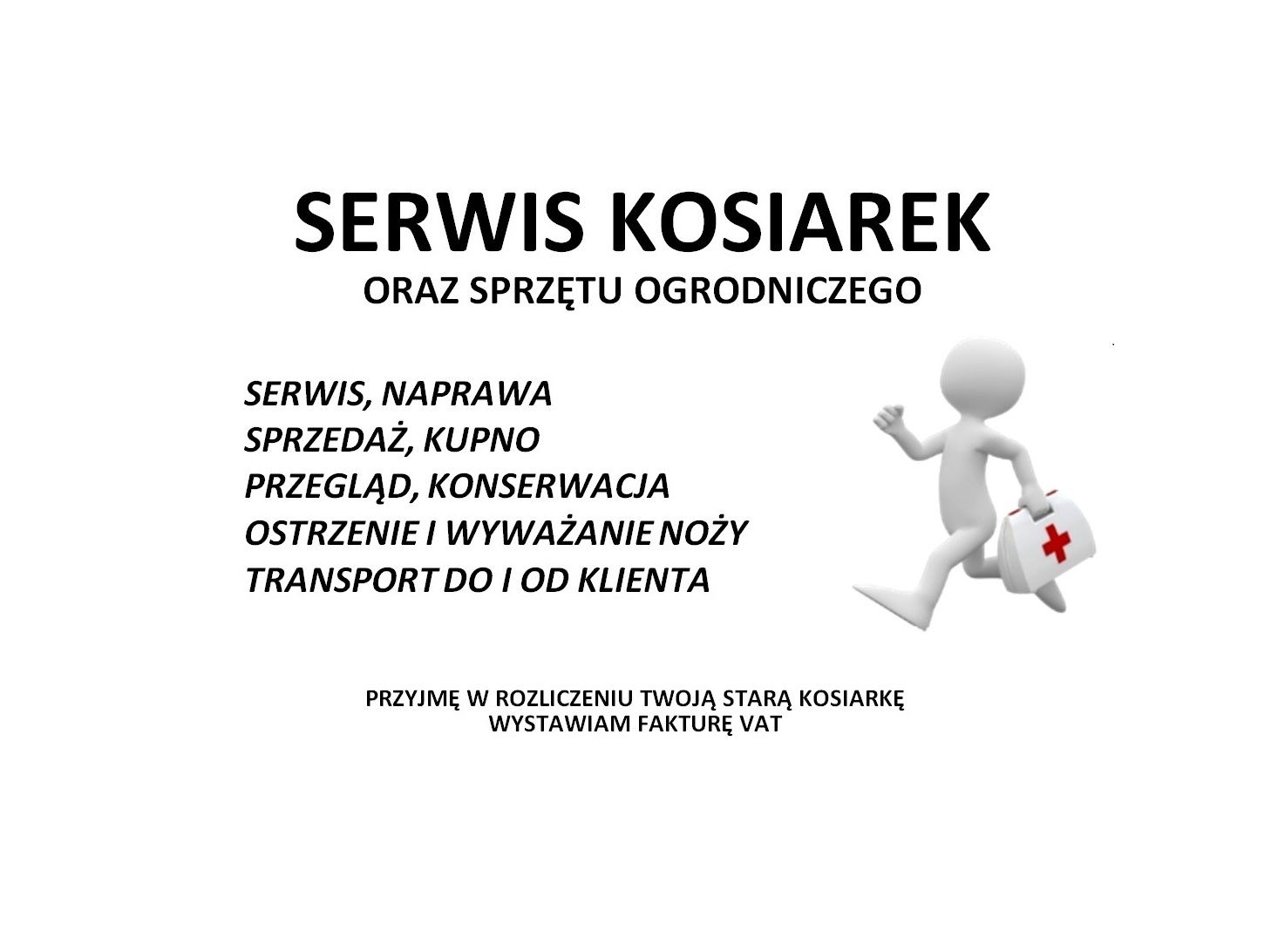 SERWIS KOSIAREK, przegląd, naprawa