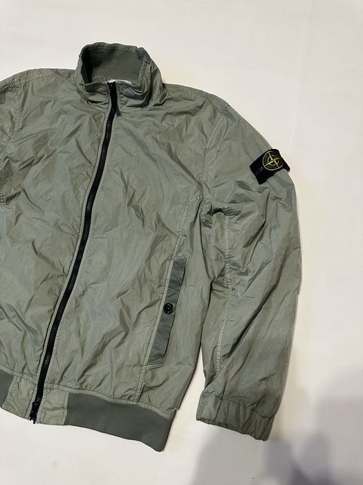 Stone Island куртка оригінал Sage Green Crinkle Reps
