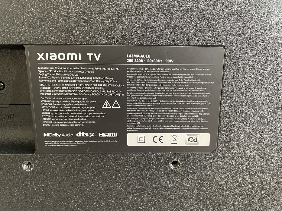 Телевизор Xiaomi TV A 43 (2025) L43MA-AUEU
